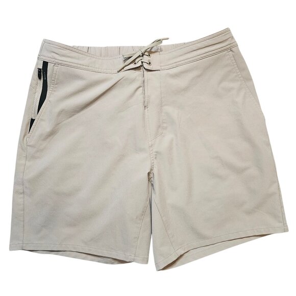 Ten Thousand The Foundation Short 34×7” Men’s SZ Large Training Shorts Tan Lined - Picture 1 of 11